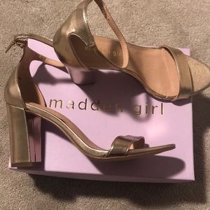 Madden Girl “Beella” Rose Gold Heels —NWT